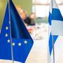 Флаги ЕС и Финляндии
